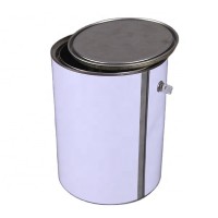 4 liter metal tin can round 4LTR Paint metal can for oil glue packaging for paint