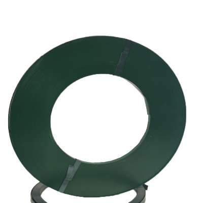 16mm 19mm 32mm Painted Green Packing Steel Straps Tempered Spring Steel Strapping