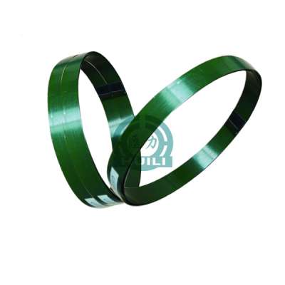 china supplier 19mm 32mm round edge green painted steel strap