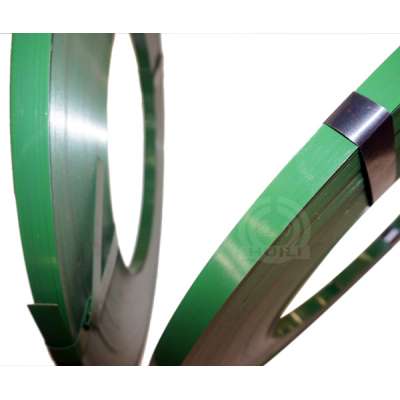 cold rolled BWG24X3/4"  green painted Packing Steel Strap