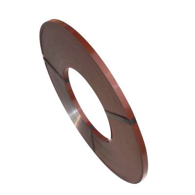 19 mm wide waxed steel strapping for brown paint and wood packaging