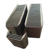 Steel strapping clips for automatic packing machine