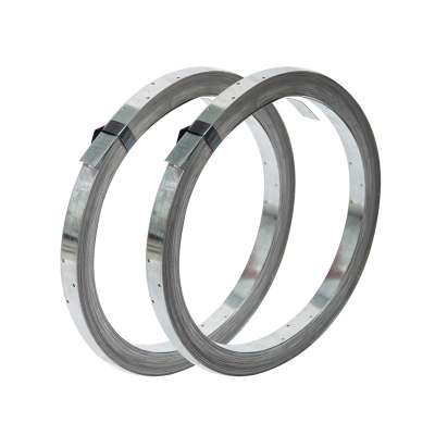 Good quality punched steel strapping for sale