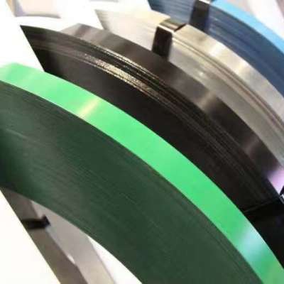 32*0.8mm green painted stainless steel strip for packing