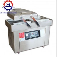 Double chamber vacuum sealing machine Vegetable meat fruit rice vacuum skin packaging machine for sale